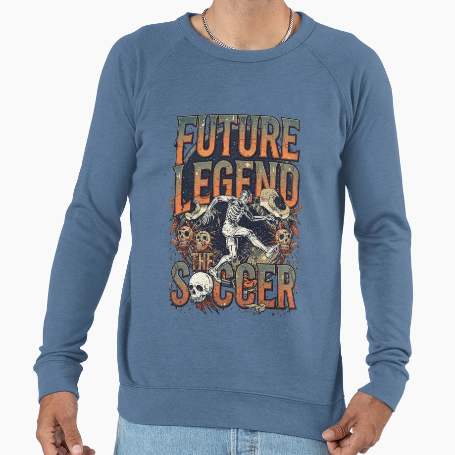 Future Soccer Skeleton Sweatshirt - Fun Novelty Design Men Women - T-Shirt, Sweatshirt, Hoodie
