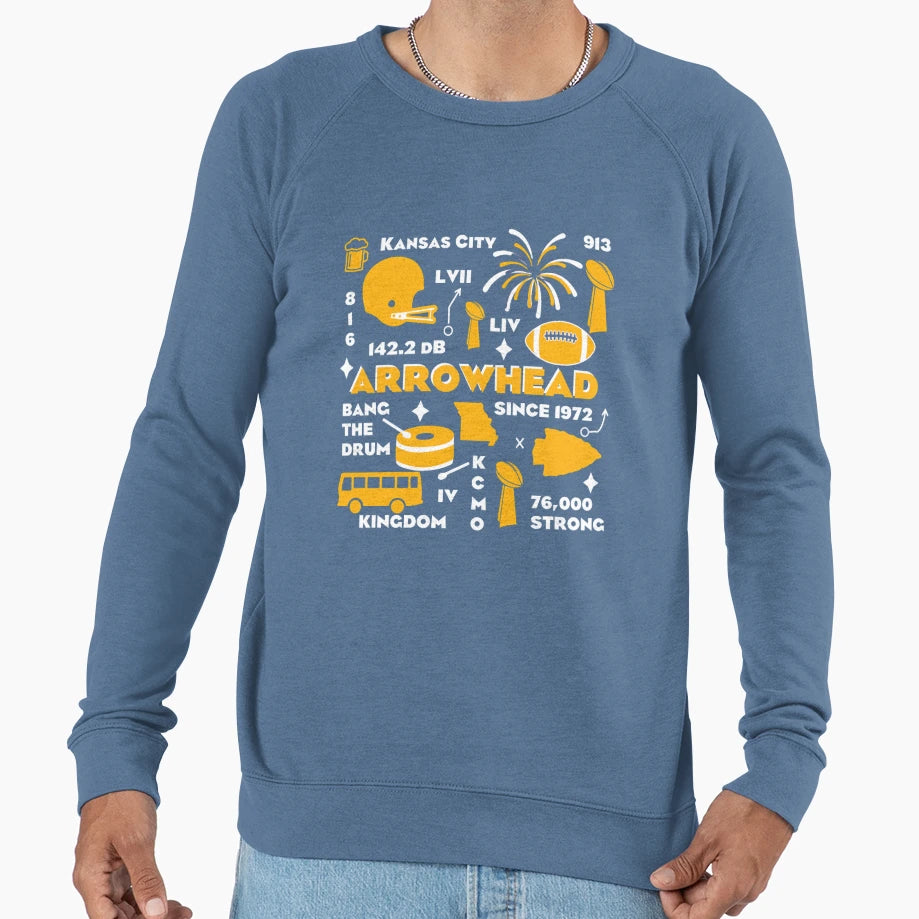 Kansas City Football Mural Sweatshirt - Streetwear Style for Adults - T-Shirt, Sweatshirt, Hoodie