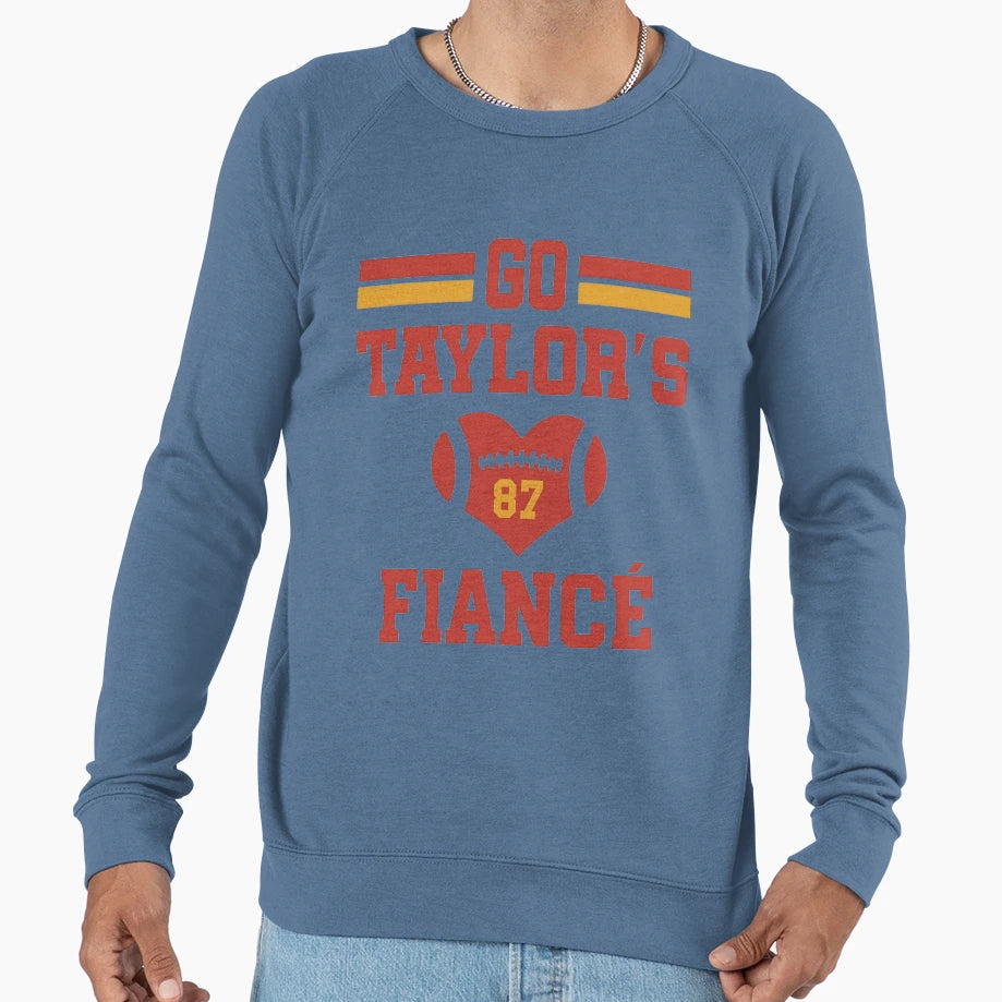 Go Taylors Fianc Football Engagement Sweatshirt - Trendy Graphic for Adults - T-Shirt, Sweatshirt, Hoodie
