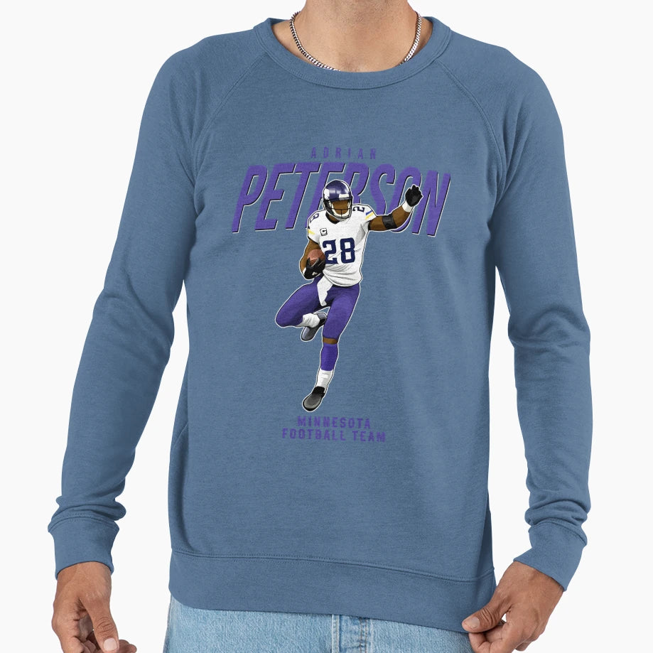 Adrian Peterson 28 Minnesota Sweatshirt - Minimalist Print Men Women - T-Shirt, Sweatshirt, Hoodie