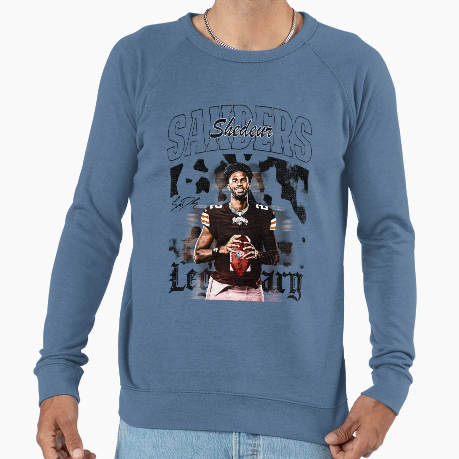 Shedeur Sanders Cleveland Football Sweatshirt - Custom Art Print Men Women - T-Shirt, Sweatshirt, Hoodie