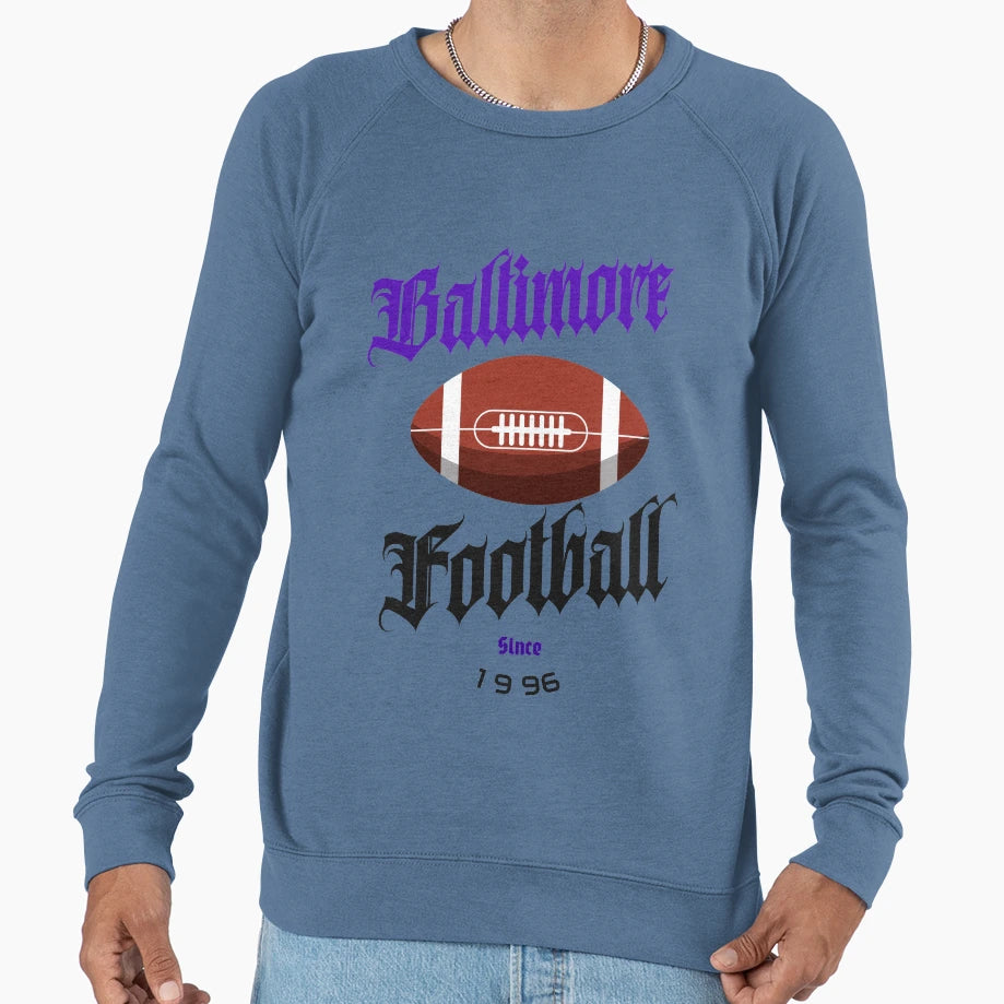 Baltimore Football Sweatshirt - Minimalist Print for Adults - T-Shirt, Sweatshirt, Hoodie