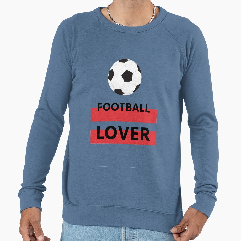 Football Lover Simple Black Sweatshirt - Novelty Apparel Men Women - T-Shirt, Sweatshirt, Hoodie