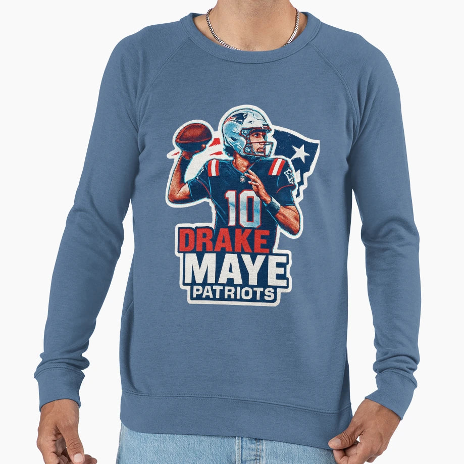 Drake Maye Sweatshirt - Streetwear Style for Adults - T-Shirt, Sweatshirt, Hoodie