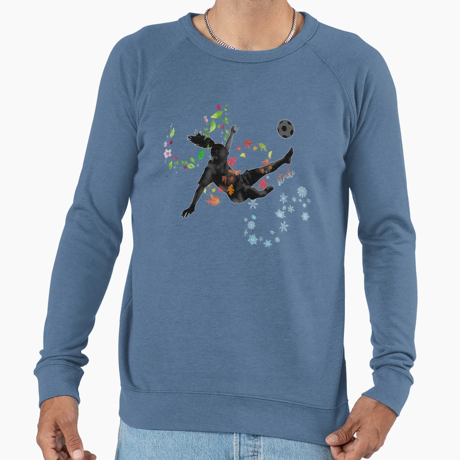 Strike Football Soccer Four Seasons Sweatshirt - Graphic Print for Adults - T-Shirt, Sweatshirt, Hoodie