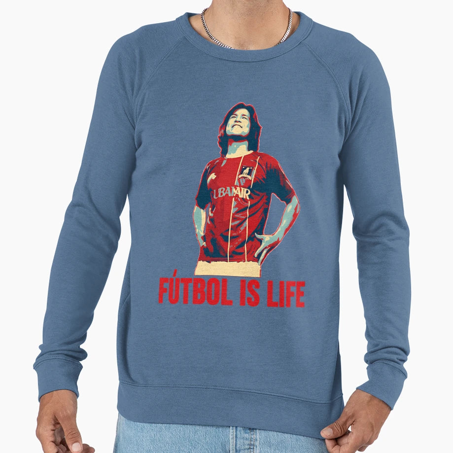 Futbol Is Life Sweatshirt - Fun Novelty Design for Adults - T-Shirt, Sweatshirt, Hoodie