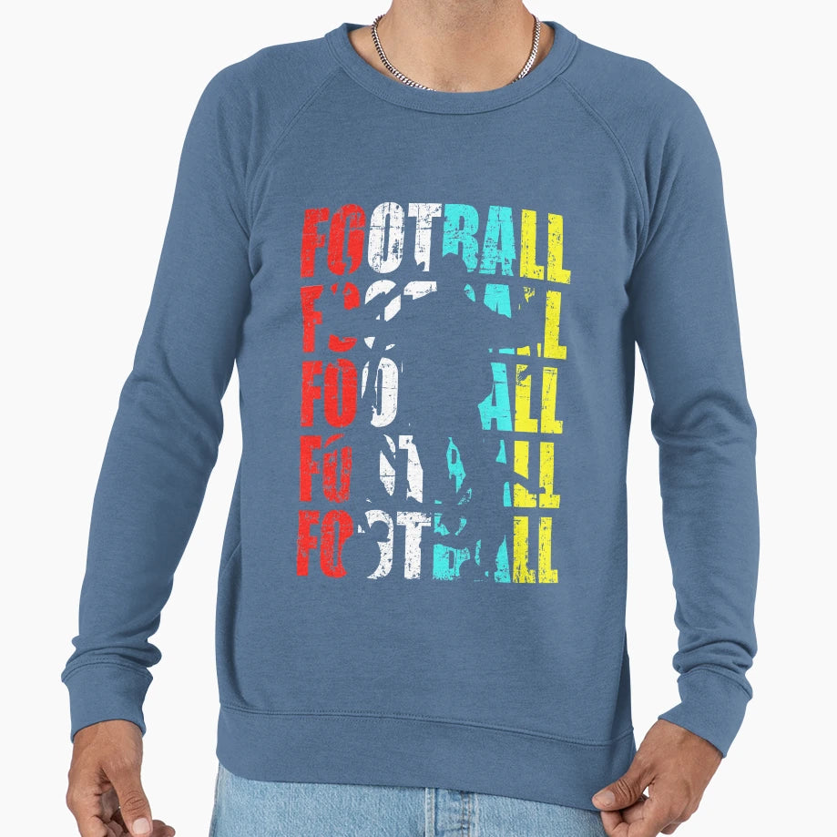 Football Soccer Lover Silhouette Sweatshirt - Custom Art Print Unisex - T-Shirt, Sweatshirt, Hoodie