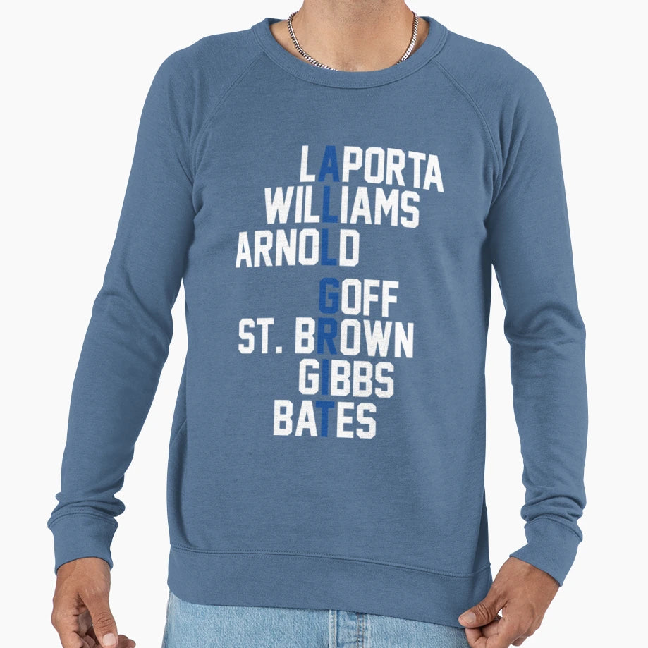 Detroit Lions All Grit Players Sweatshirt - Fun Novelty Design Unisex - T-Shirt, Sweatshirt, Hoodie