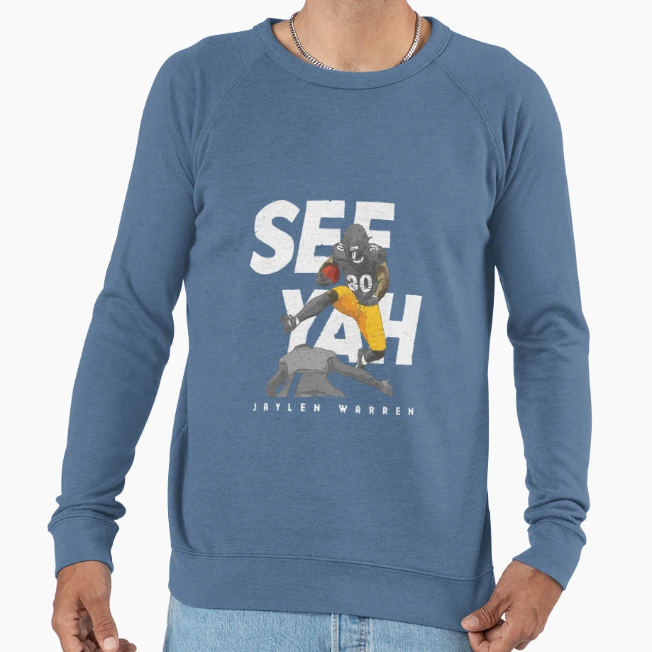Jaylen Warren Pittsburgh Hurdle T-Shirt - Streetwear Style Unisex - T-Shirt, Sweatshirt, Hoodie