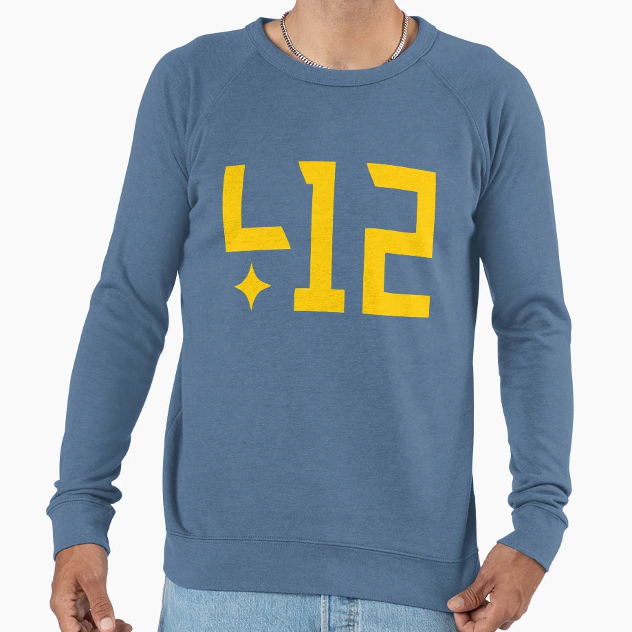412 Pittsburgh Sweatshirt - Casual Everyday Wear Unisex - T-Shirt, Sweatshirt, Hoodie