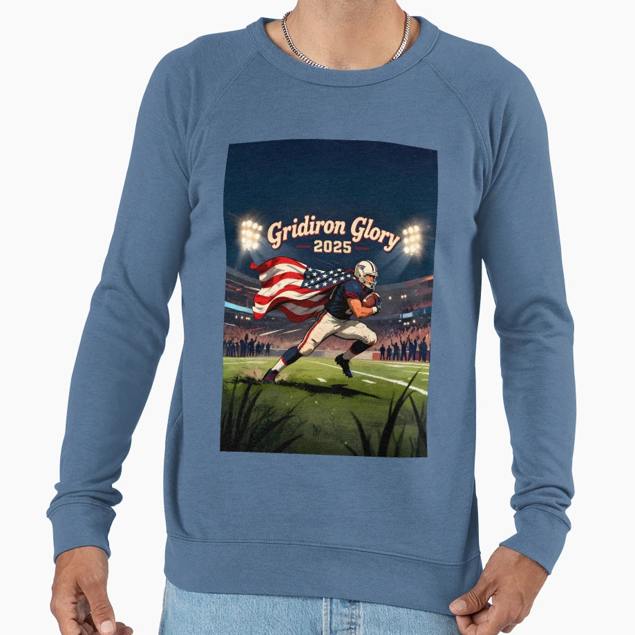 Gridiron Glory 2025 Sweatshirt - Fun Novelty Design for Adults - T-Shirt, Sweatshirt, Hoodie