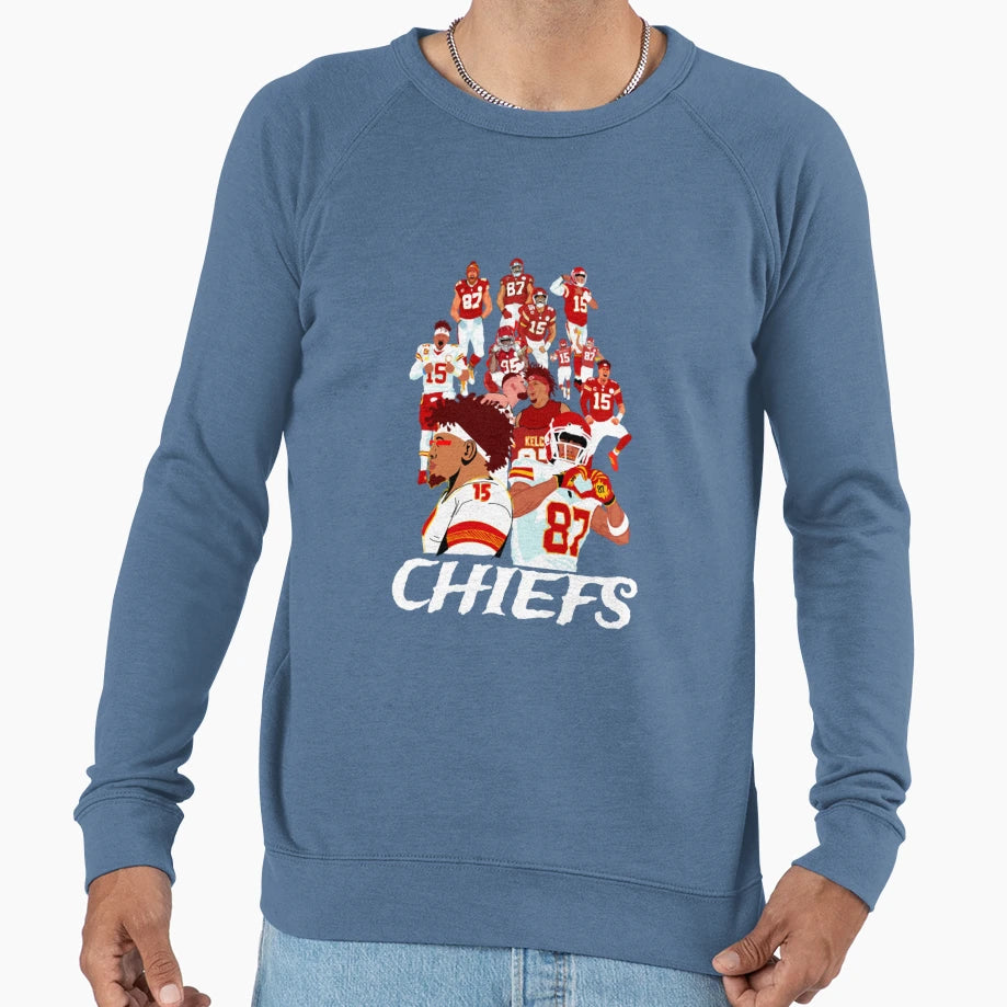 Kansas City Chiefs Sweatshirt - Minimalist Print Unisex - T-Shirt, Sweatshirt, Hoodie
