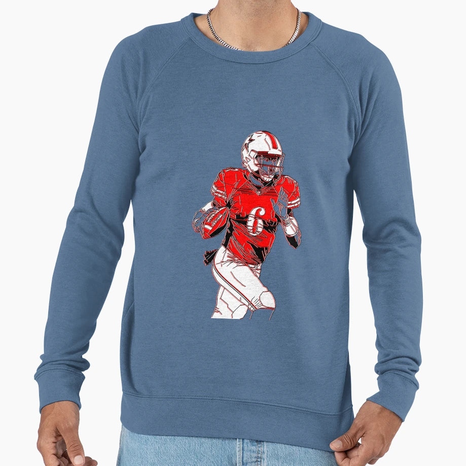 American Football Action Dynamic Sweatshirt - Custom Art Print Men Women - T-Shirt, Sweatshirt, Hoodie