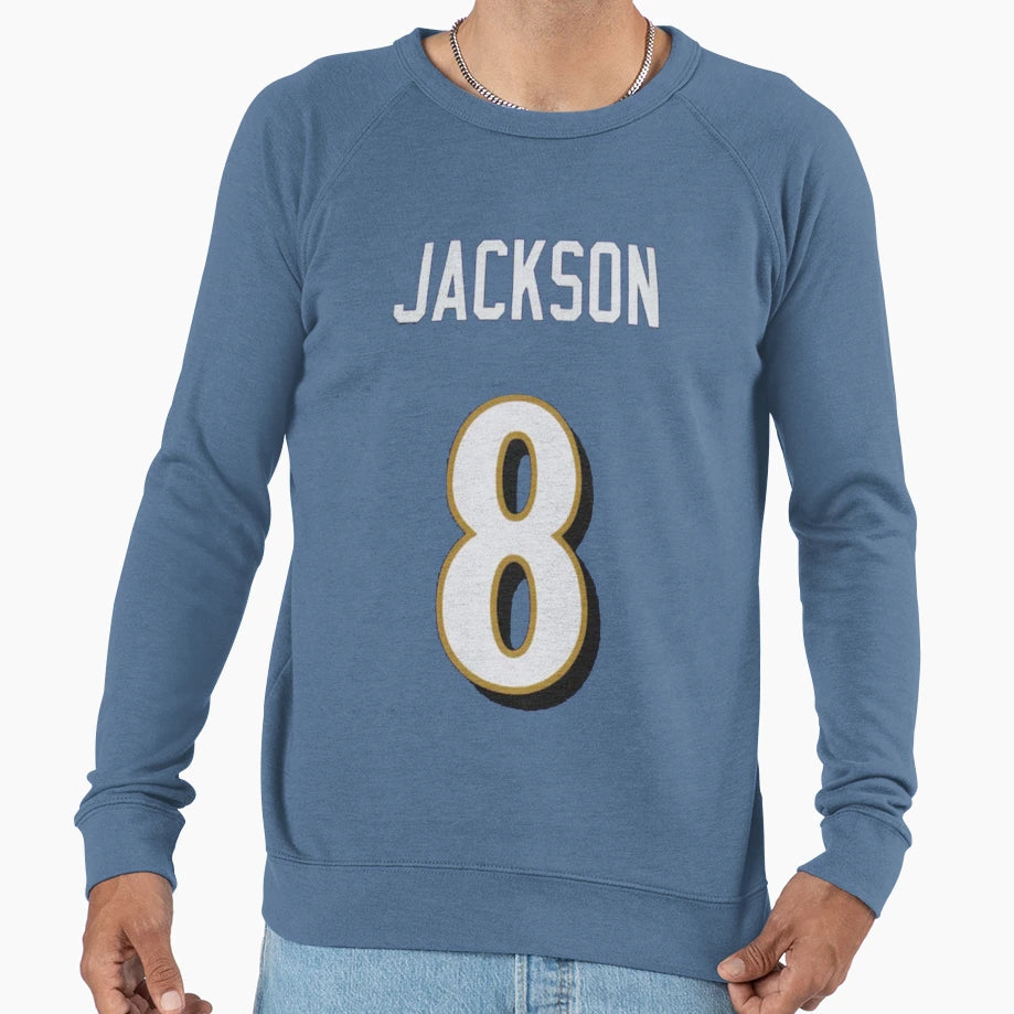 LJ Baltimore Ravens 8 Jersey Sweatshirt - Fun Novelty Design Men Women - T-Shirt, Sweatshirt, Hoodie
