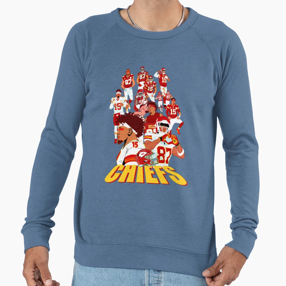 Kansas City Chiefs Sweatshirt - Minimalist Print for Adults - T-Shirt, Sweatshirt, Hoodie