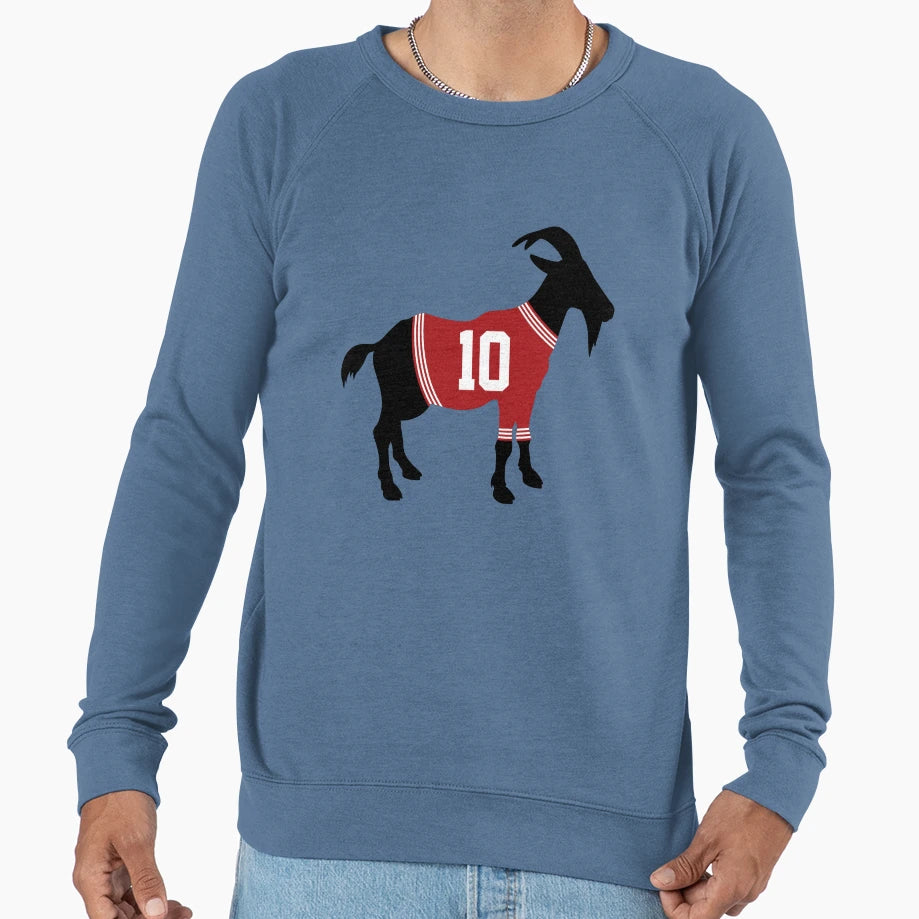 Jimmy Garoppolo Goat Sweatshirt - Aesthetic Graphic for Adults - T-Shirt, Sweatshirt, Hoodie