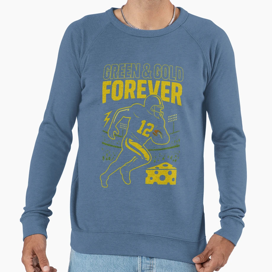 Green Bay Packers Grunge Football Sweatshirt - Streetwear Style Men Women - T-Shirt, Sweatshirt, Hoodie