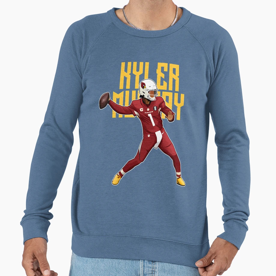Kyler Murray Throw Passes 1 Bold Sweatshirt - Aesthetic Graphic for Adults - T-Shirt, Sweatshirt, Hoodie