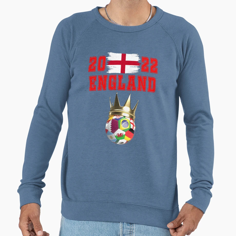 England Soccer World Cup Jersey Sweatshirt - Fun Novelty Design Unisex - T-Shirt, Sweatshirt, Hoodie