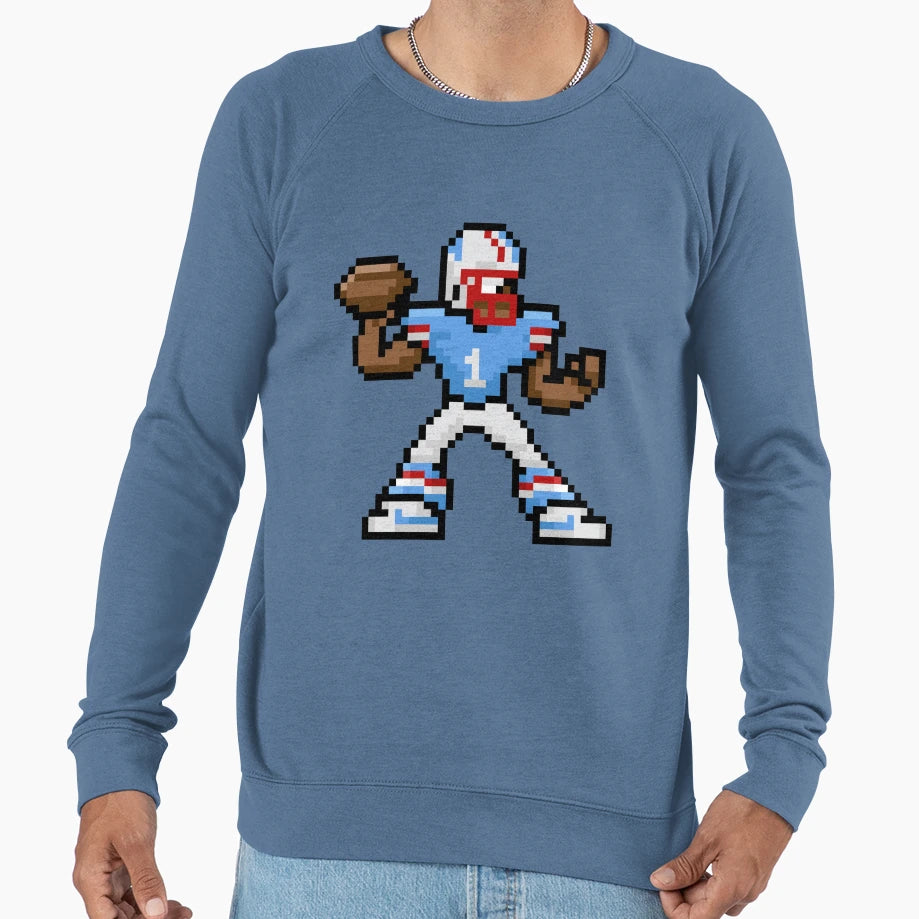 Megaman X Oilers Sweatshirt - Custom Art Print Men Women - T-Shirt, Sweatshirt, Hoodie