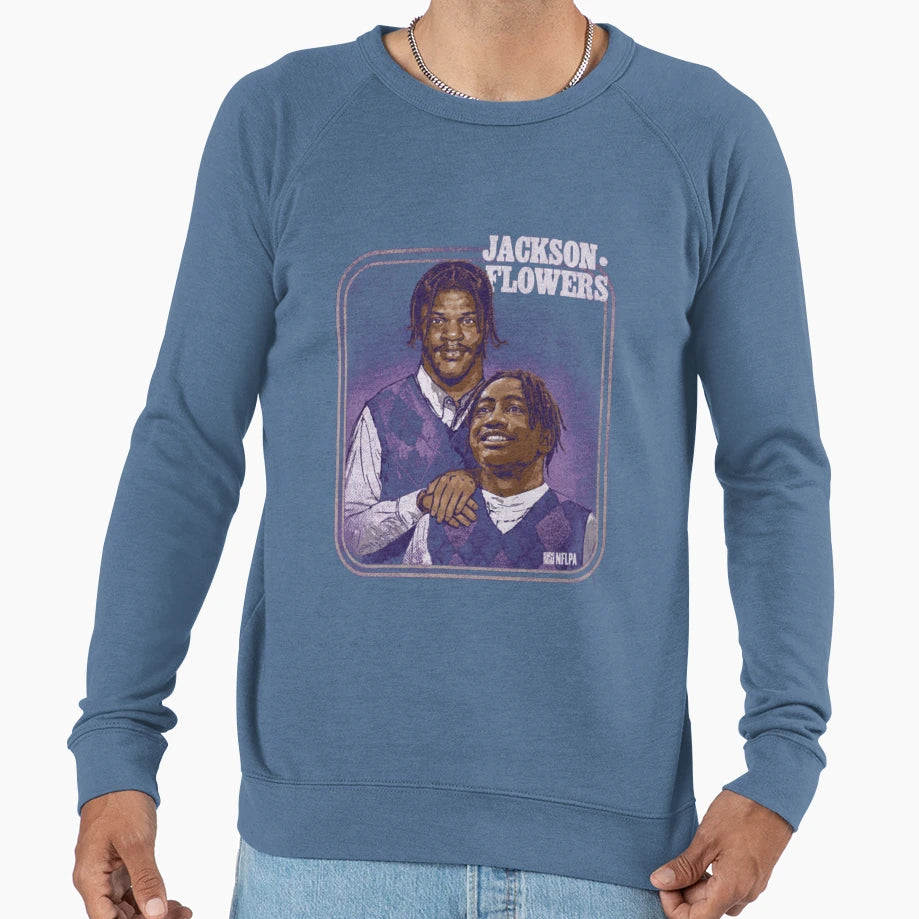 Lamar Jr Zay Flowers Baltimore Sweatshirt - Streetwear Style for Adults - T-Shirt, Sweatshirt, Hoodie