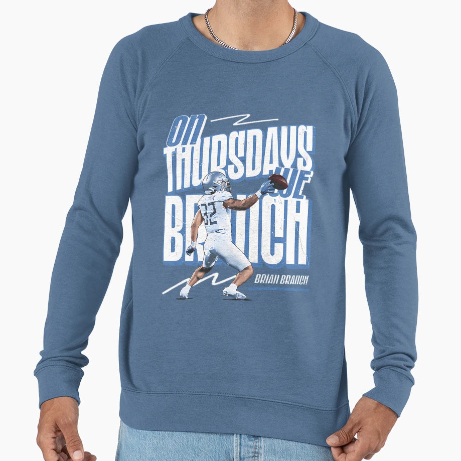Brian Branch Detroit Lions Thursdays Sweatshirt - Streetwear Style Unisex - T-Shirt, Sweatshirt, Hoodie