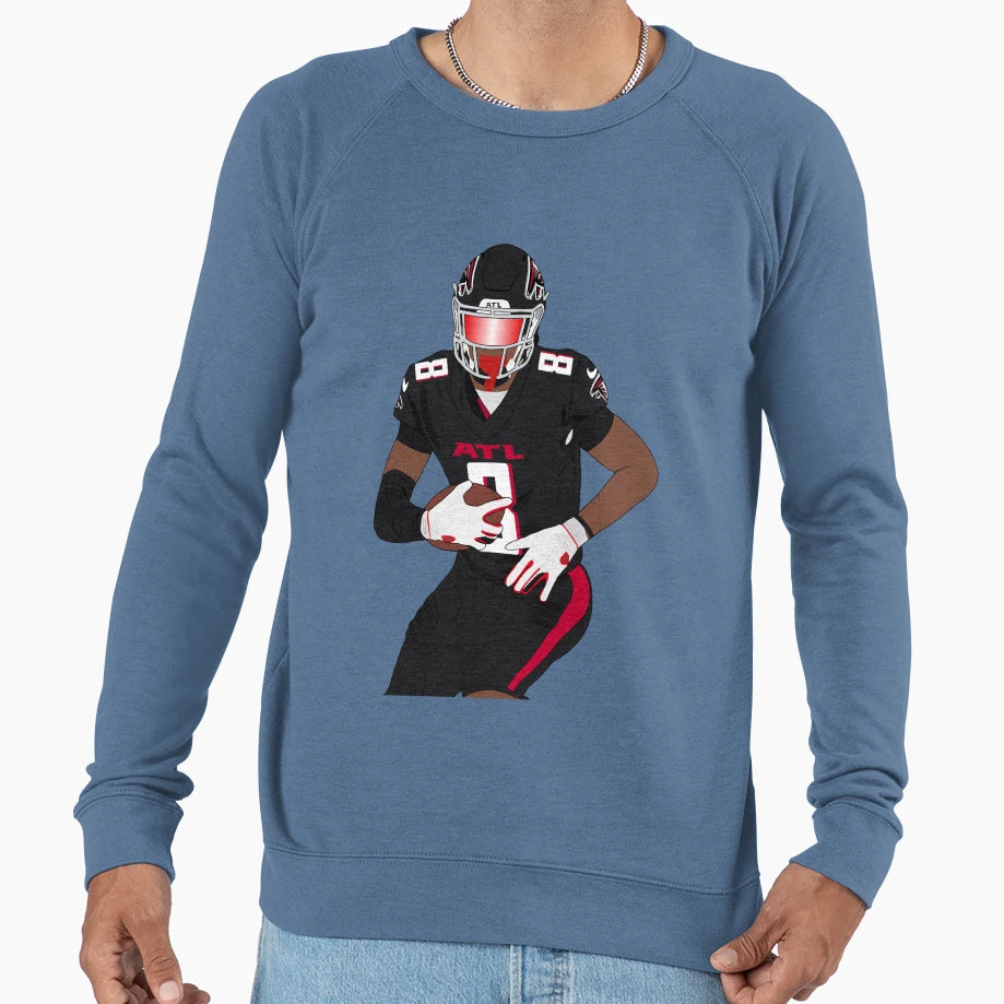 Kyle Pitts Falcons Png T-Shirt - Custom Art Print Men Women - T-Shirt, Sweatshirt, Hoodie
