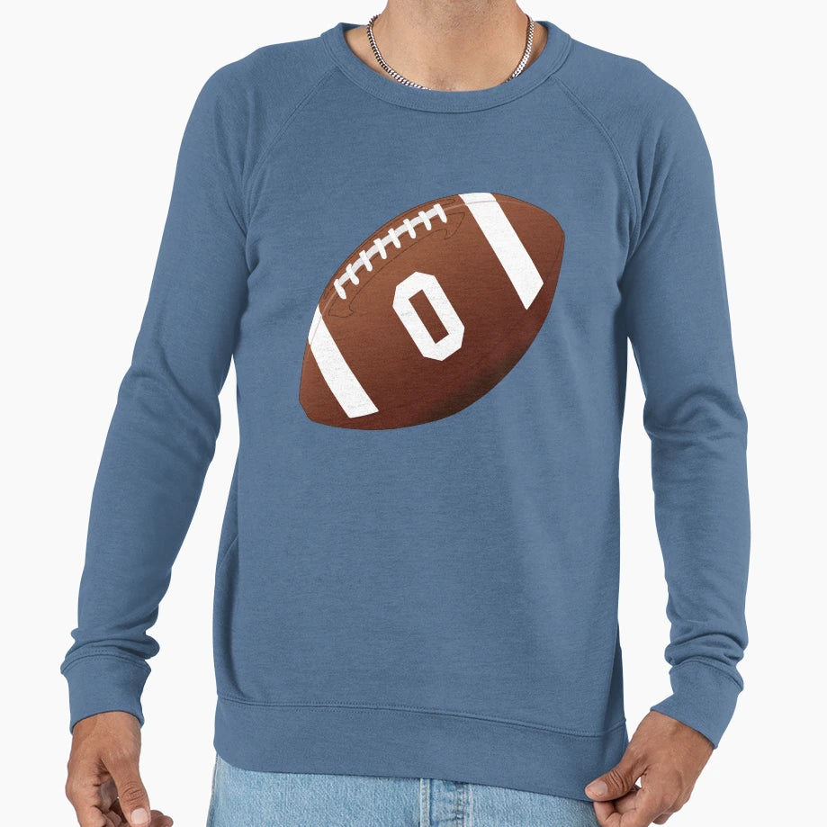 American Football Ball Number 0 Zero Sweatshirt - Streetwear Style Unisex - T-Shirt, Sweatshirt, Hoodie