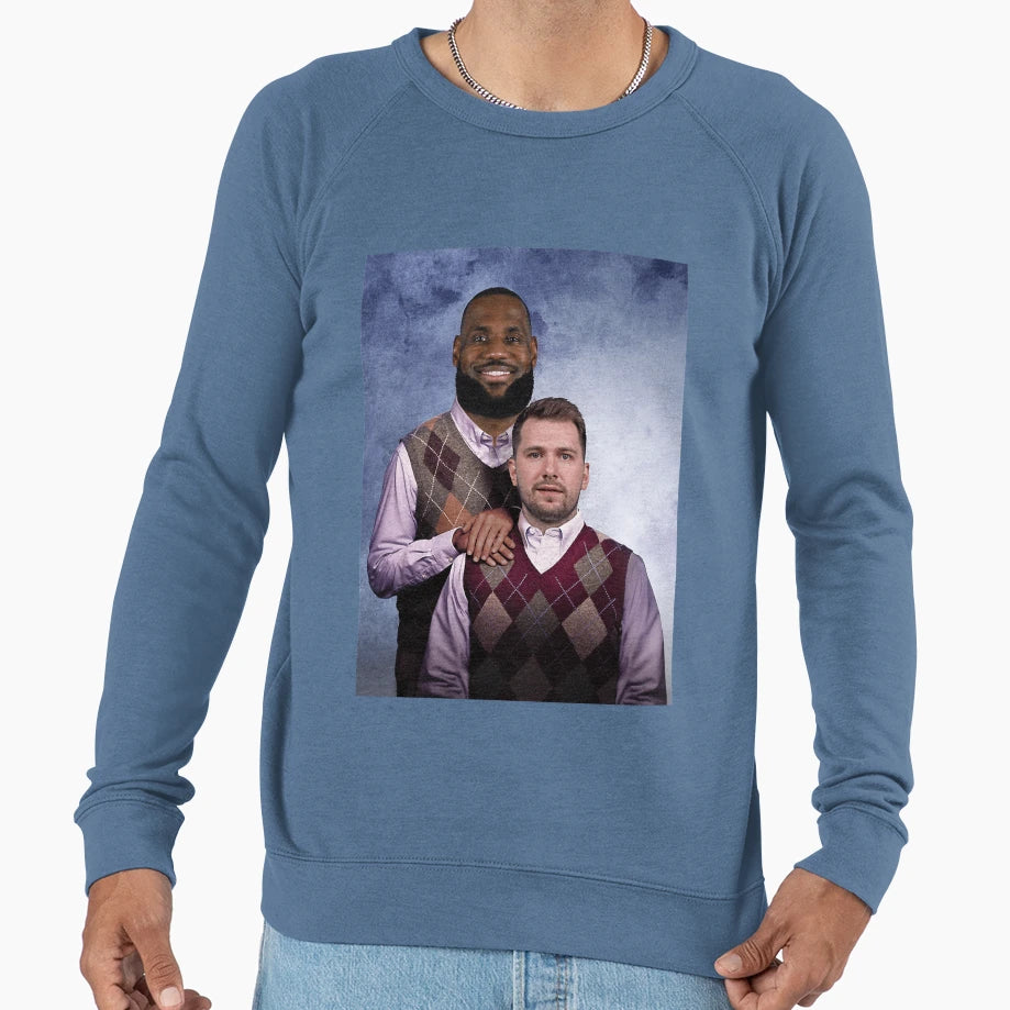 Lebron Luka Lakers Brothers Sweatshirt - Casual Everyday Wear for Adults - T-Shirt, Sweatshirt, Hoodie