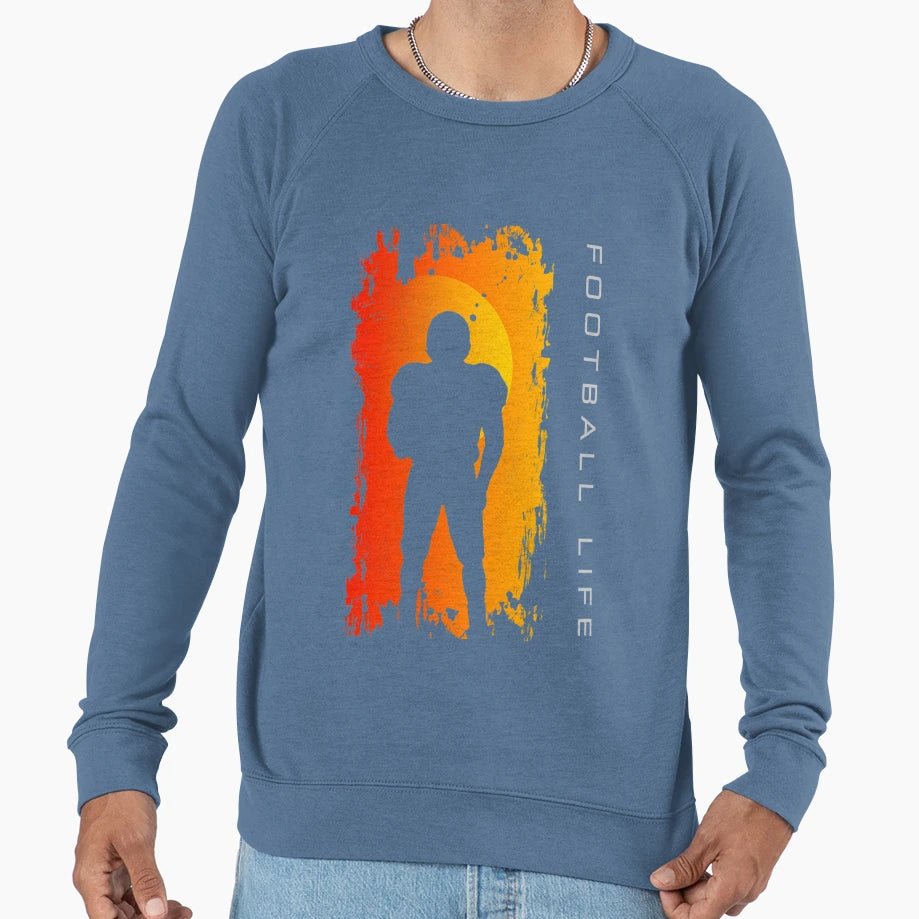 Football Football Sweatshirt - Custom Art Print for Adults - T-Shirt, Sweatshirt, Hoodie