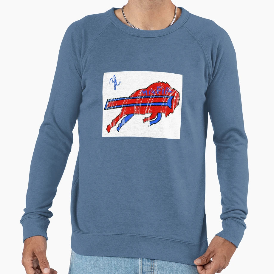 Bills Logo Sweatshirt - Custom Art Print Men Women - T-Shirt, Sweatshirt, Hoodie