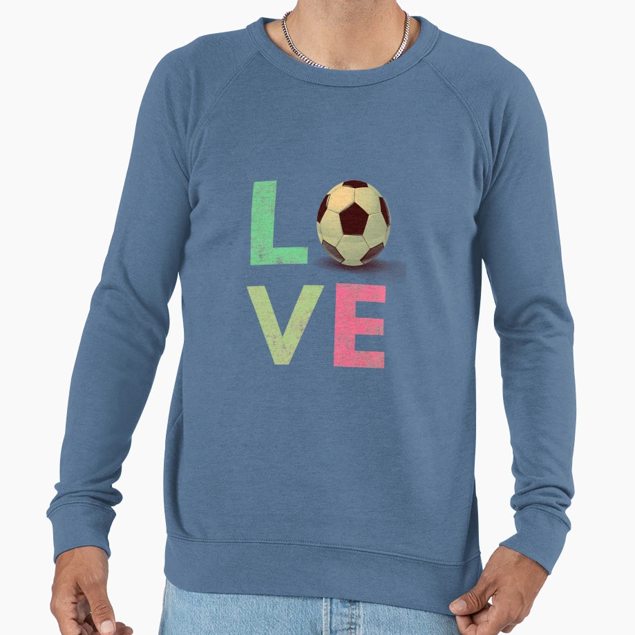 Best Love Soccer Love Gift Sweatshirt - Minimalist Print for Adults - T-Shirt, Sweatshirt, Hoodie