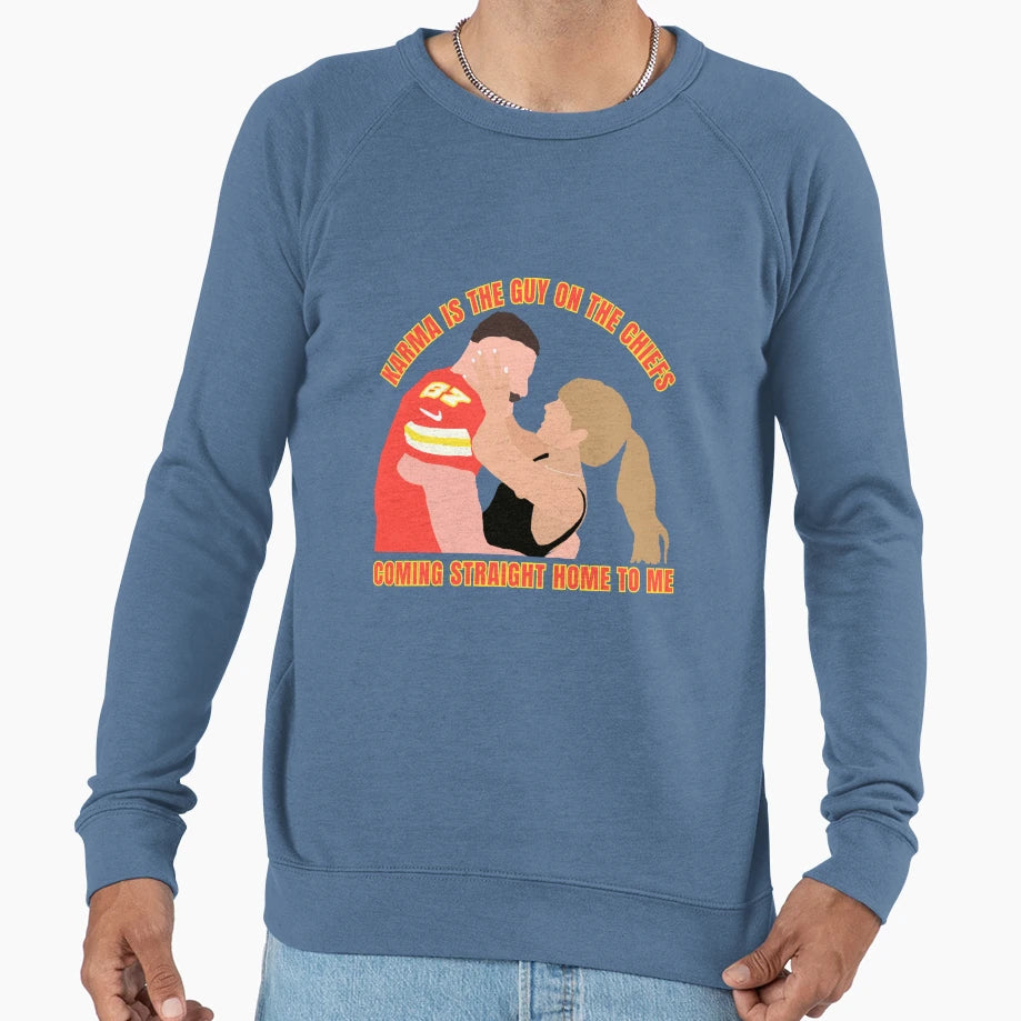 Karma Is Guy Sweatshirt - Casual Everyday Wear for Adults - T-Shirt, Sweatshirt, Hoodie