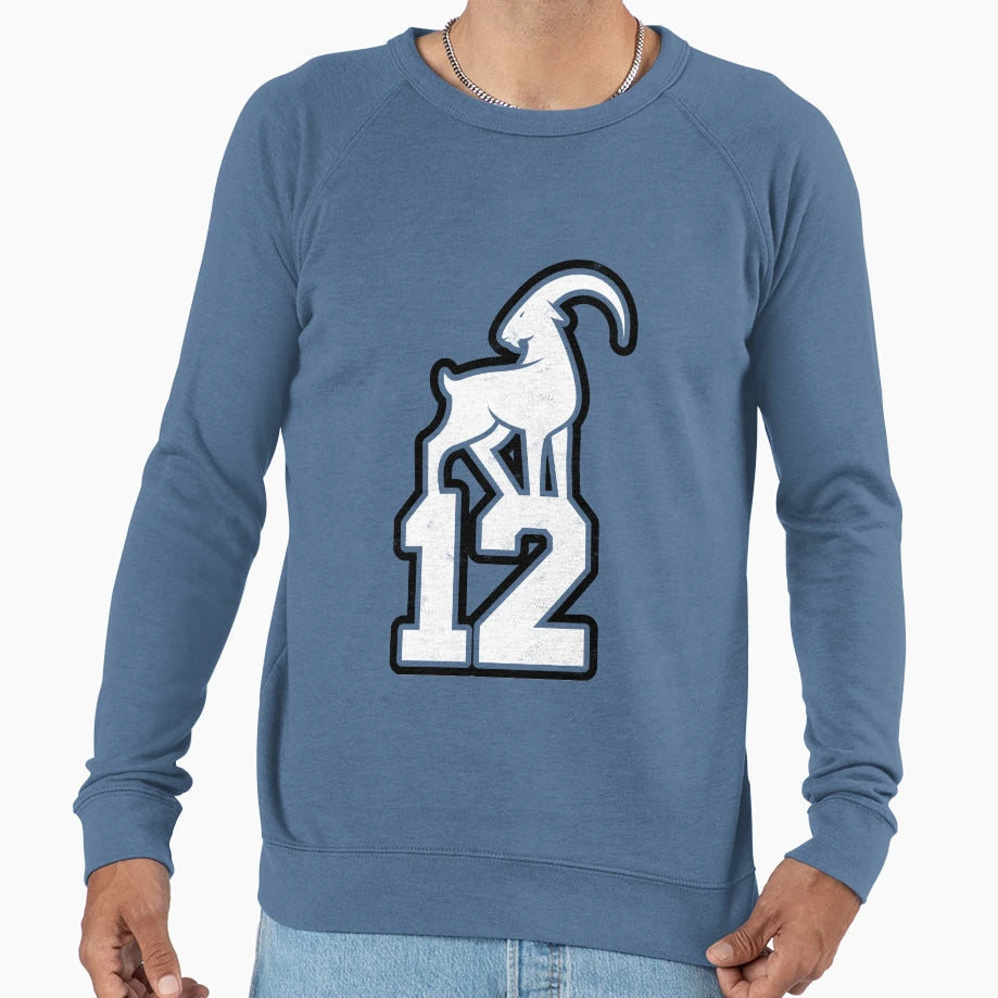Goat 12 Tampa Bay Brady Sweatshirt - Novelty Apparel Men Women - T-Shirt, Sweatshirt, Hoodie