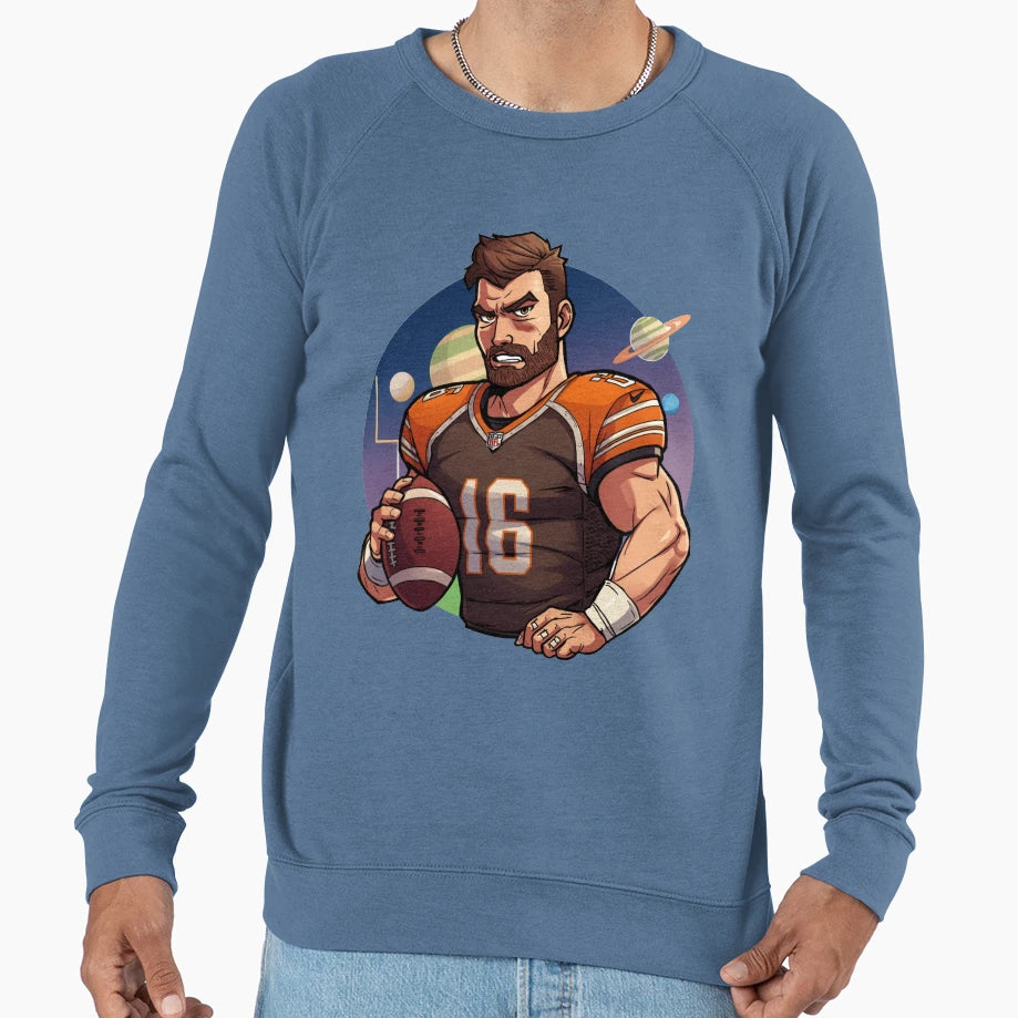 Cartoon Baker Mayfield Type Sweatshirt - Minimalist Print Unisex - T-Shirt, Sweatshirt, Hoodie