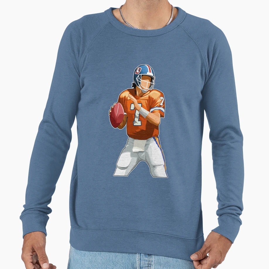 John Elway 7 Quarterback Legend Sweatshirt - Graphic Print for Adults - T-Shirt, Sweatshirt, Hoodie