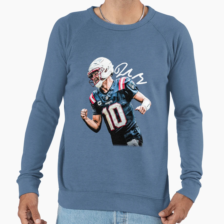 Drake Maye Sweatshirt - Graphic Print Unisex - T-Shirt, Sweatshirt, Hoodie