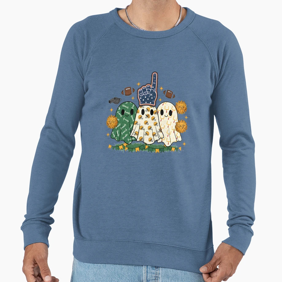 Football Cheer Ghosts Sweatshirt - Custom Art Print for Adults - T-Shirt, Sweatshirt, Hoodie
