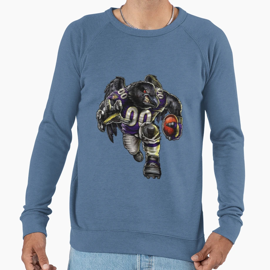 Baltimore Ravens Nfl Mascot Sweatshirt - Casual Everyday Wear Men Women - T-Shirt, Sweatshirt, Hoodie