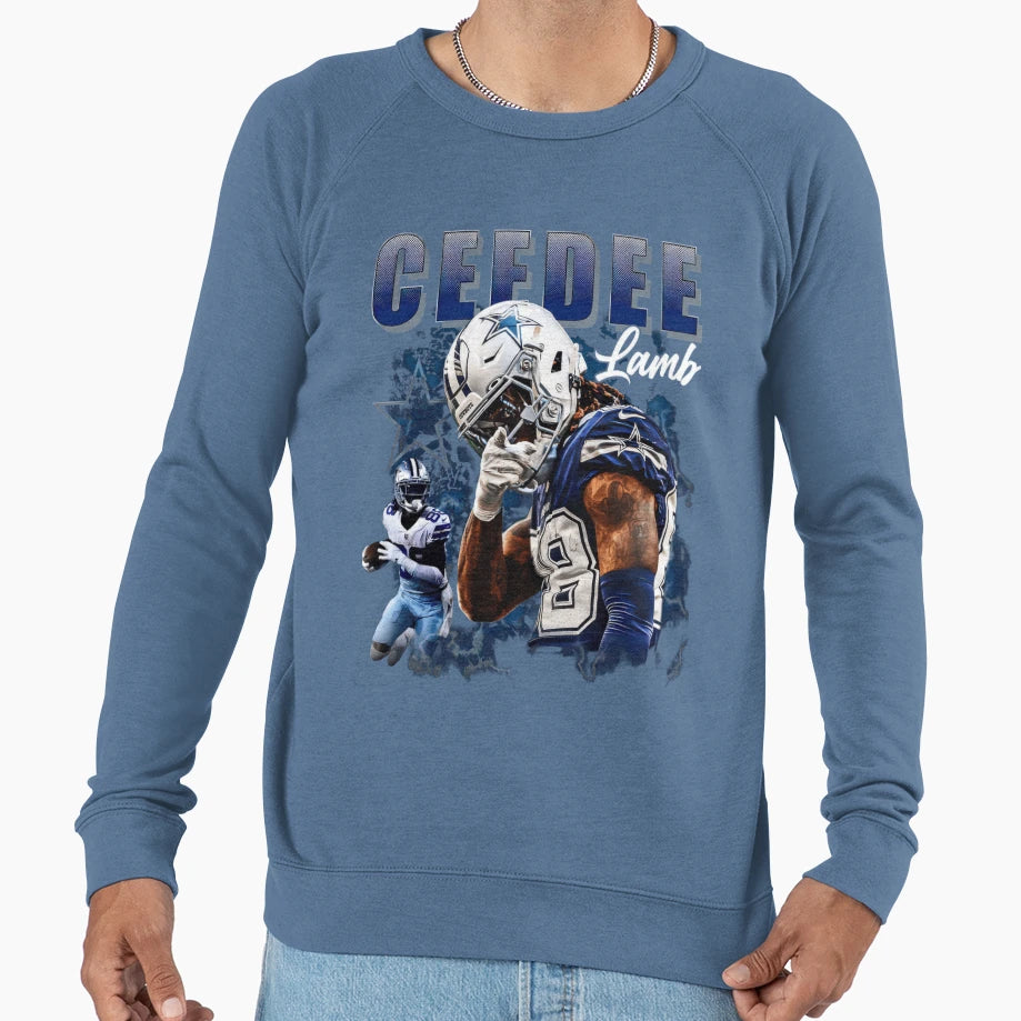 Football Star Wide Receiver Tribute Sweatshirt - Novelty Apparel for Adults - T-Shirt, Sweatshirt, Hoodie