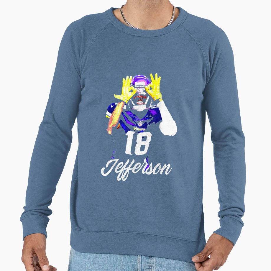 Justins Vikings And Sweatshirt - Novelty Apparel Men Women - T-Shirt, Sweatshirt, Hoodie