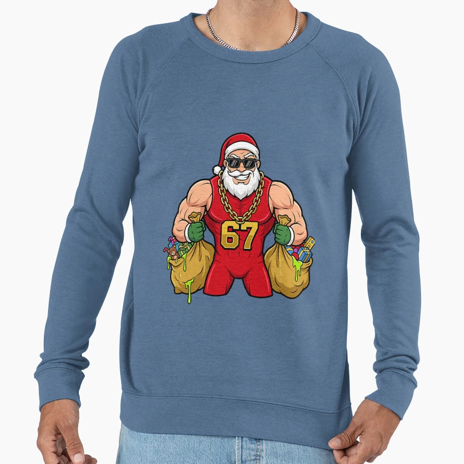 Buff Santa Drip Seventy Seven Funny Sweatshirt - Streetwear Style Unisex - T-Shirt, Sweatshirt, Hoodie