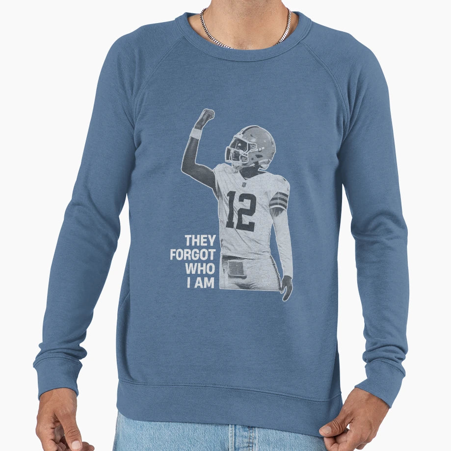 Shedeur Sander They Forgot Who I Sweatshirt - Streetwear Style for Adults - T-Shirt, Sweatshirt, Hoodie