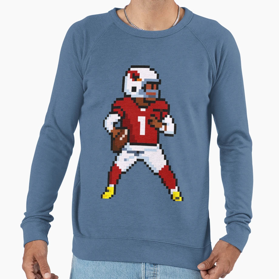 Kyler Murray Cardinals 8 Bit Pixel Sweatshirt - Unique Graphic for Adults - T-Shirt, Sweatshirt, Hoodie