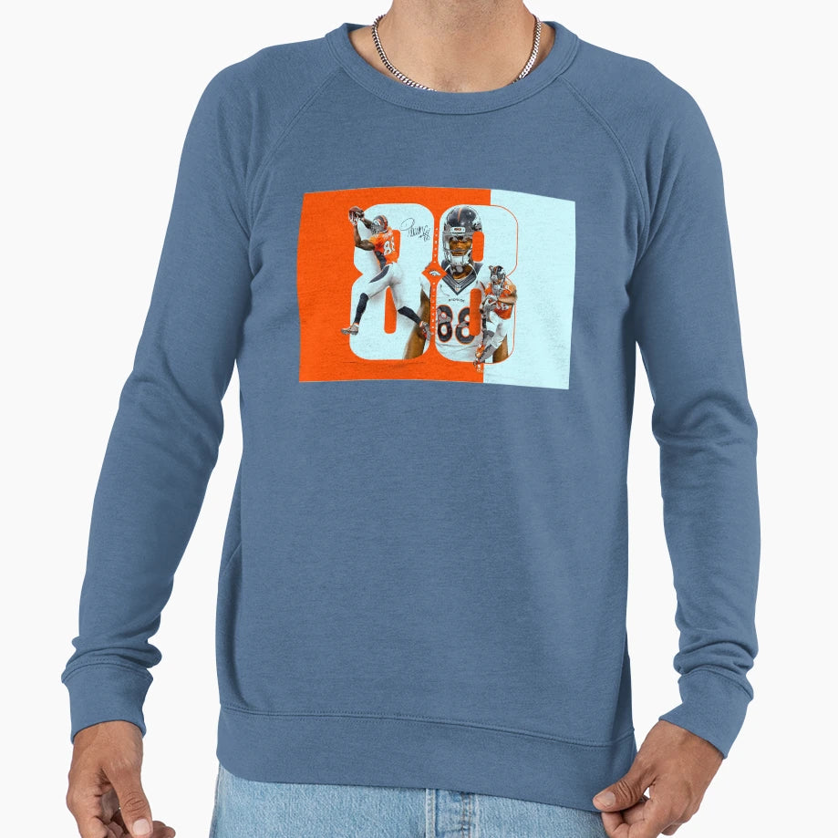 Demaryius Thomas Rip Sweatshirt - Casual Everyday Wear for Adults - T-Shirt, Sweatshirt, Hoodie
