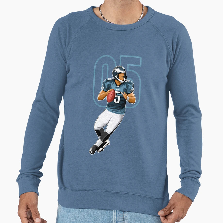 Donovan Mcnabb Philadelphia 5 Number Sweatshirt - Novelty Apparel Men Women - T-Shirt, Sweatshirt, Hoodie