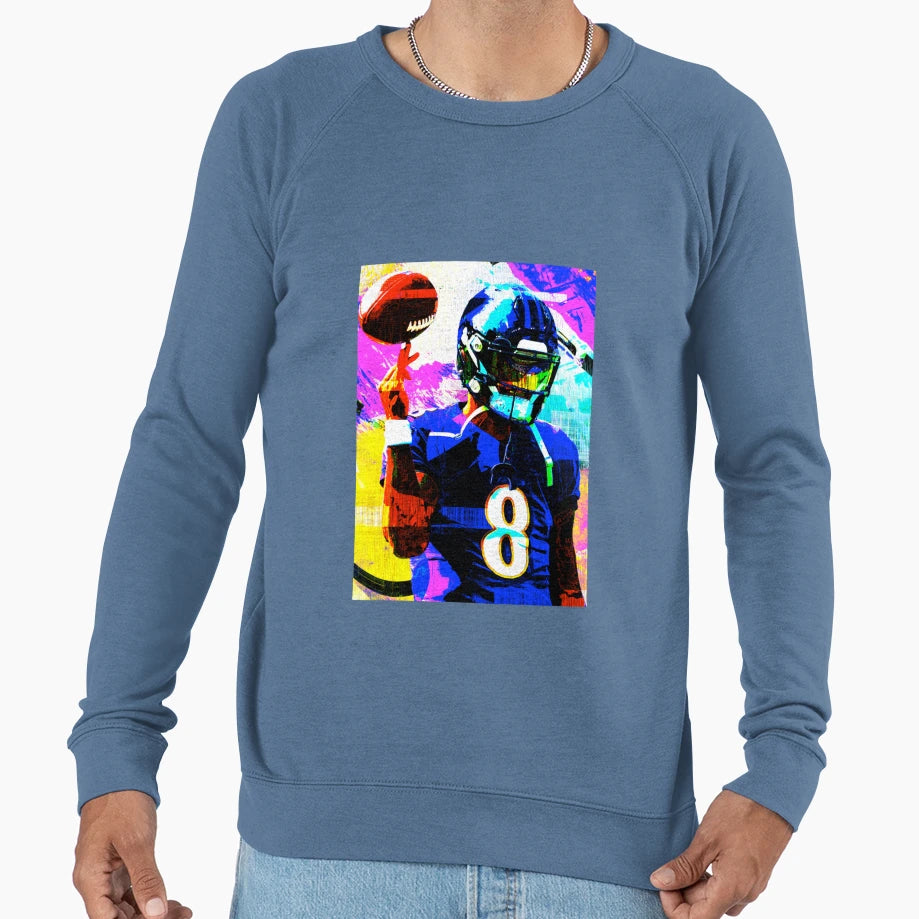 Handdrawn Lamar Sweatshirt - Casual Everyday Wear for Adults - T-Shirt, Sweatshirt, Hoodie