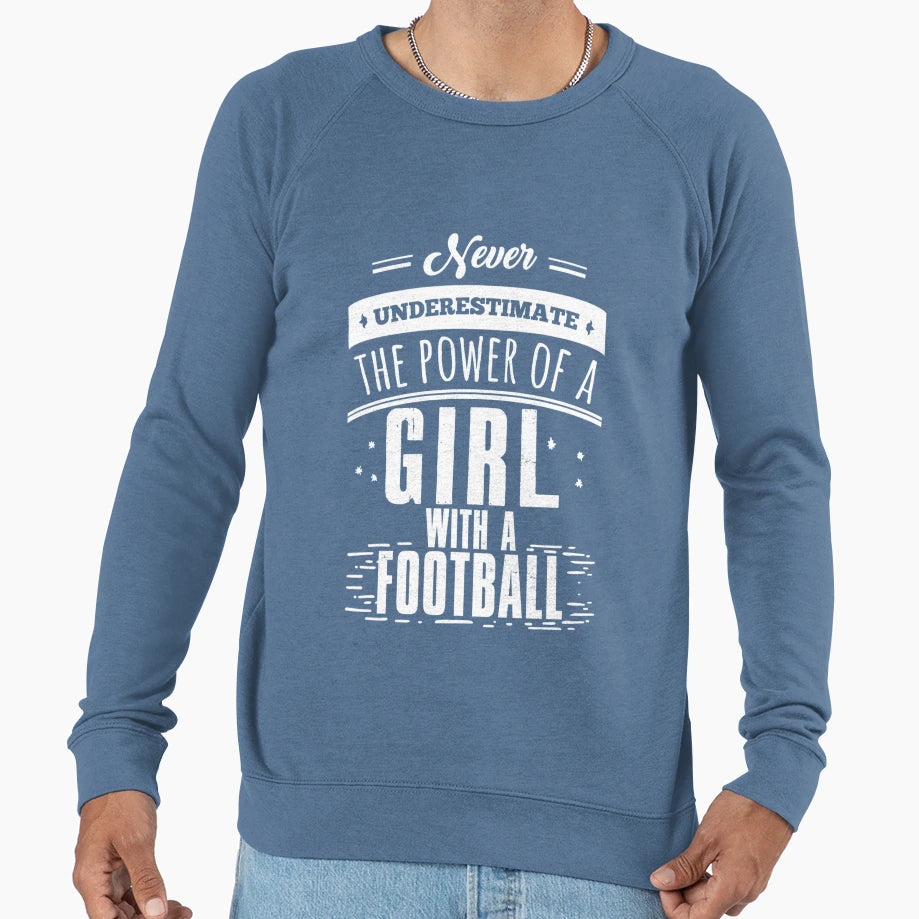 Never Underestimate Power Sweatshirt - Minimalist Print for Adults - T-Shirt, Sweatshirt, Hoodie