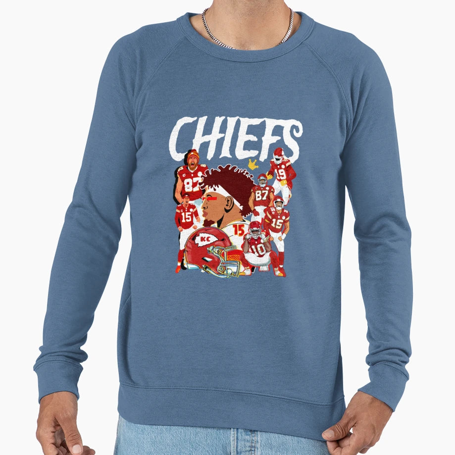 Kansas City Chiefs Red Sweatshirt - Unique Graphic Unisex - T-Shirt, Sweatshirt, Hoodie