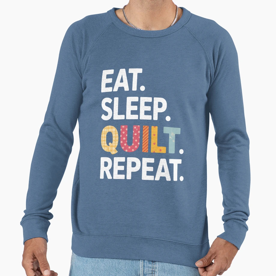 Funny Quilting Art Gift Quilter Sweatshirt - Minimalist Print for Adults - T-Shirt, Sweatshirt, Hoodie